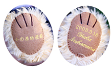 足裏刺繍イメージ