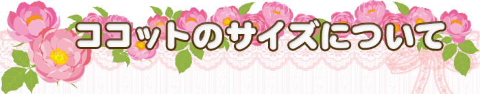  ココットのサイズについて