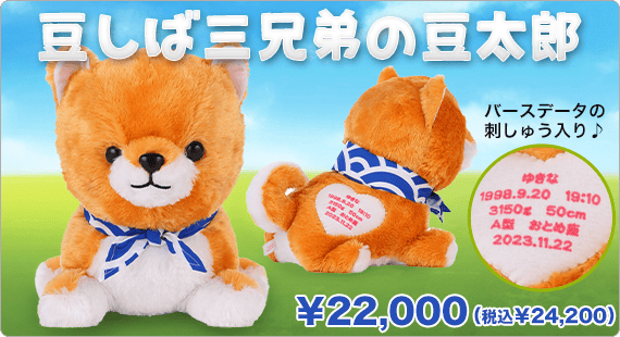 豆柴三兄弟の豆太郎のウェイトドール