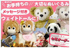 オリジナルウェイトドール：お気に入りのぬいぐるみをウェイトドールに！