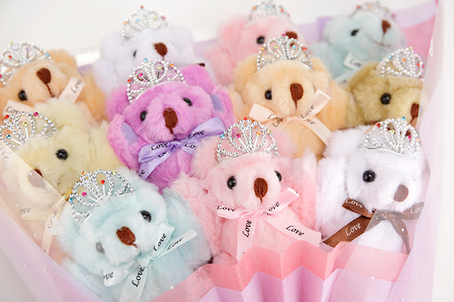 くま束・くまブーケスタンダード オーロラプリンセス