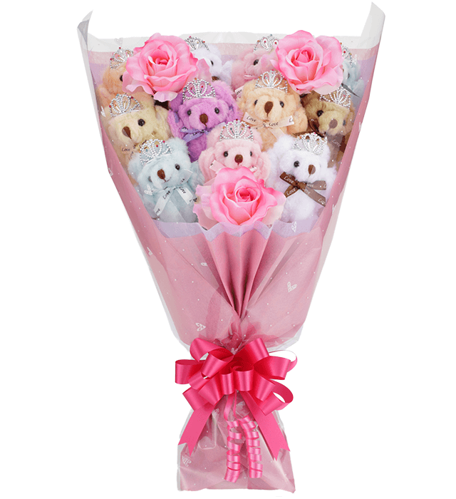 くま束・くまブーケスタンダード チェリッシュ