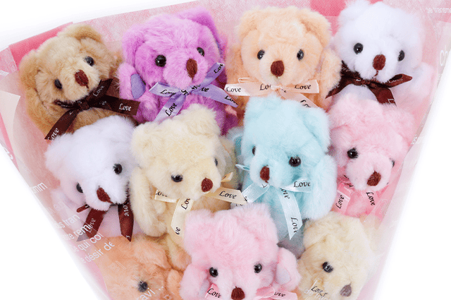 くまブーケスタンダード カラフルハーモニー