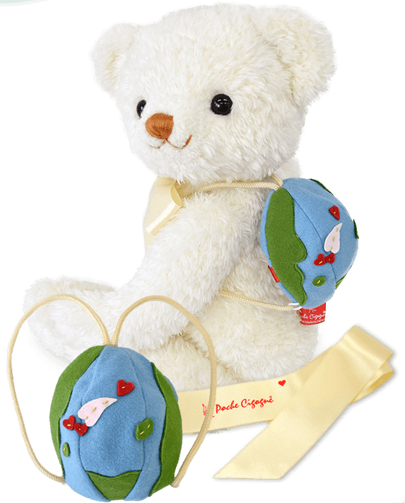 リボン・トレジャーバッグどちらも付いています。