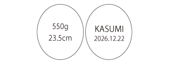 身長 25.4cm以下の刺しゅう例