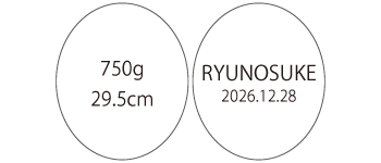 身長 31.4cm以下の刺しゅう例