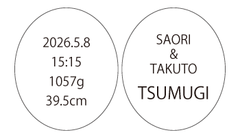 身長 41.4cm以下の刺しゅう例