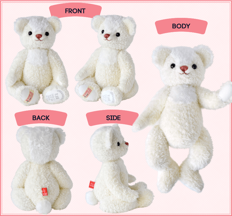 体重・身長ともに再現してくれるメモリアルベア