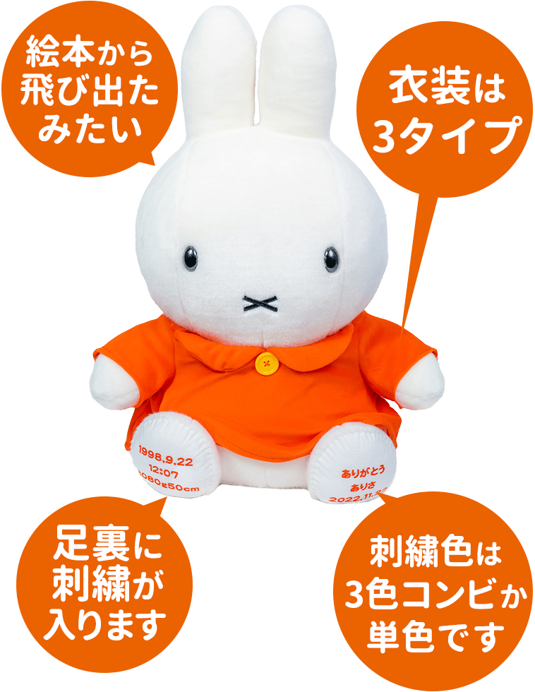 ミッフィーウェイトドールの特徴