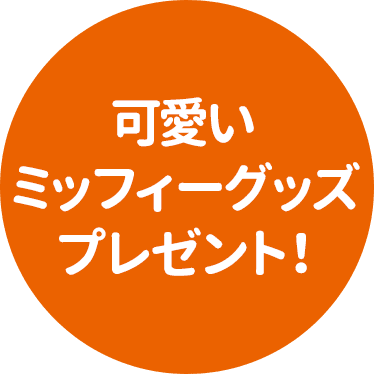 可愛いミッフィーグッズをプレゼント!