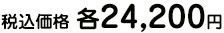税込価格 各24,200円