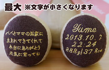 最大（文字が小さくなります）