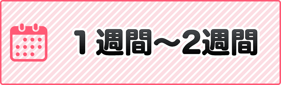 1週間～2週間