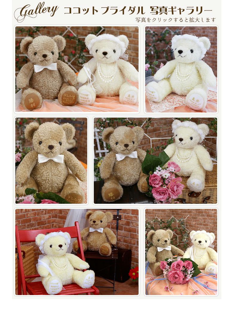体重ベア「ココットブライダル」ギャラリー