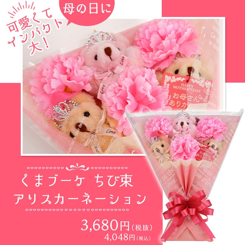 母の日用花束（チビ束） アリスカーネーション