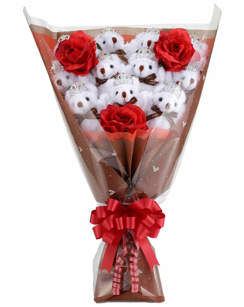 くま束（くまブーケ）スタンダード プリマドンナ