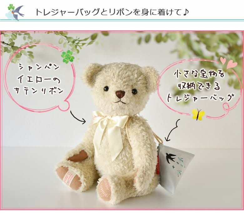 トレジャーバッグとリボンが付いてきます