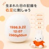 ミッフィー ウェイトドール/スタンダードの足裏刺しゅう（右足）