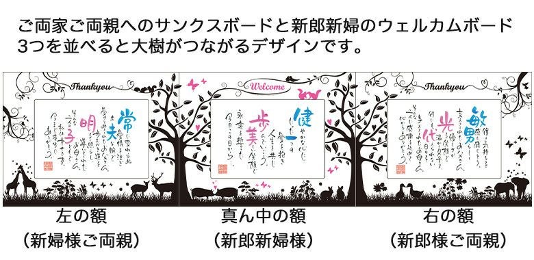 ネームインポエム　happy family(3個セット)の商品詳細