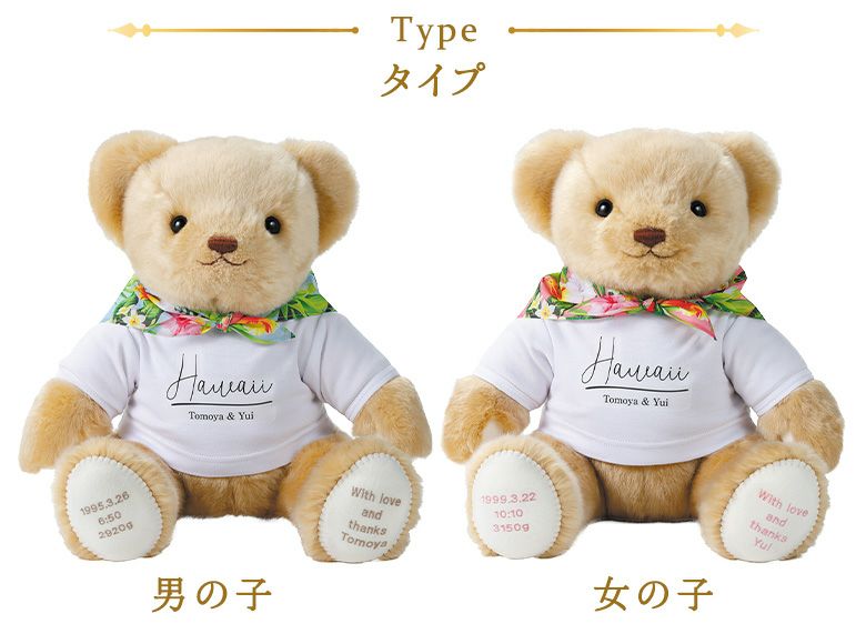 キャメリー ハワイアン：ハワイのTシャツを着たウェイトベア | 体重