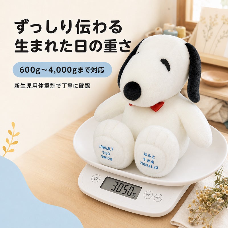 スヌーピー ウェイトドール ベーシック 1g単位で再現します