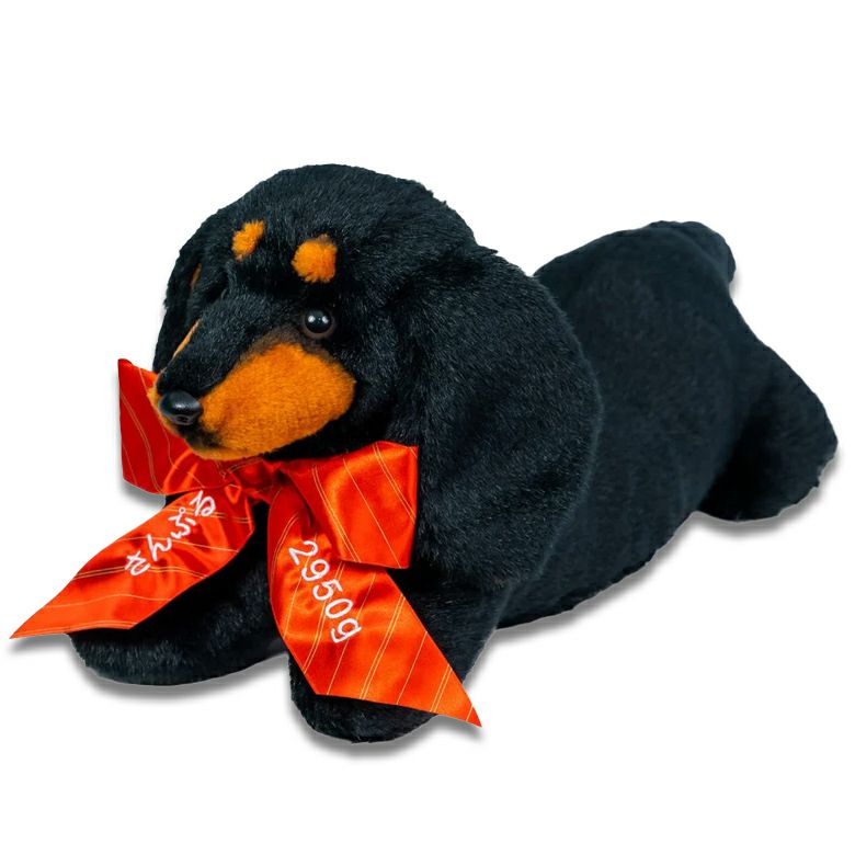 ダックスフンド（黒）のウェイトドール