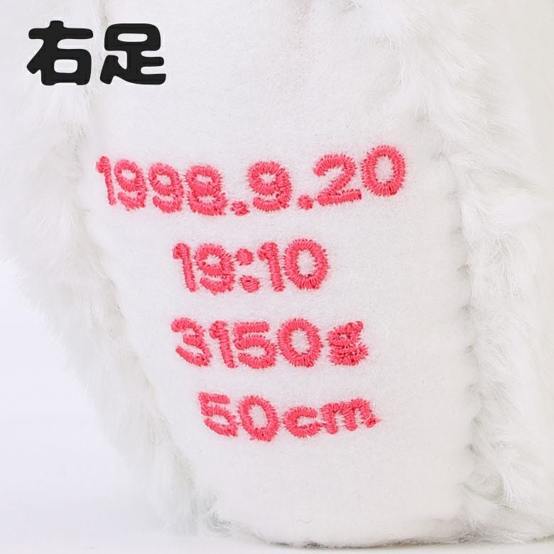 ぽてうさろっぴーのしろっぴー 右足