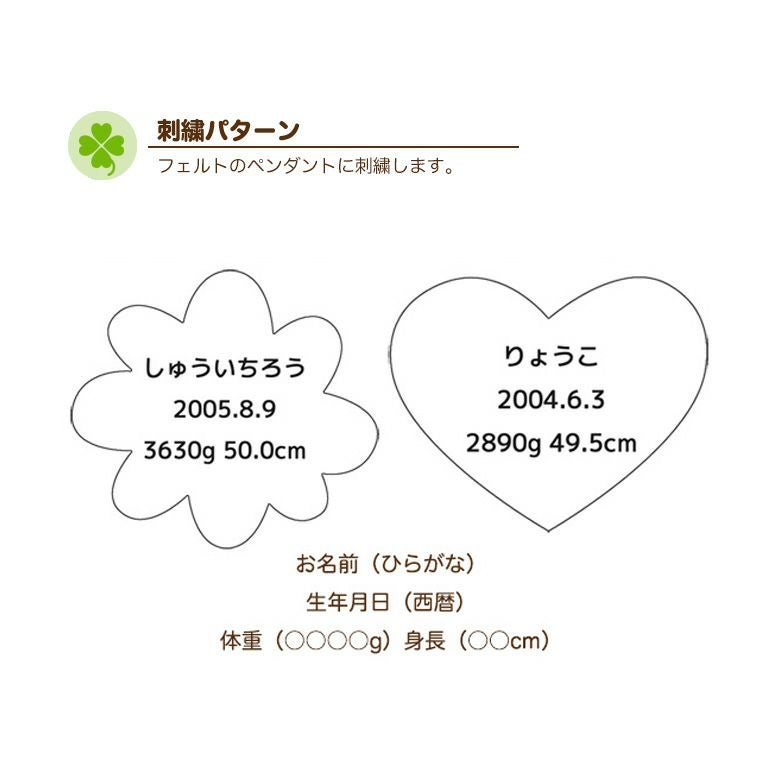 ムーミンのウェイトドール 刺繍パターン