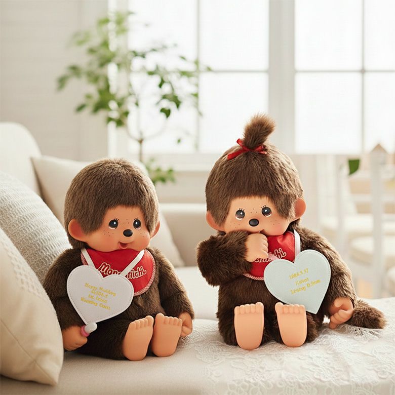 モンチッチくんとモンチッチちゃんのウェイトドール