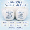 シナモンのウェイトドールの足裏刺しゅう