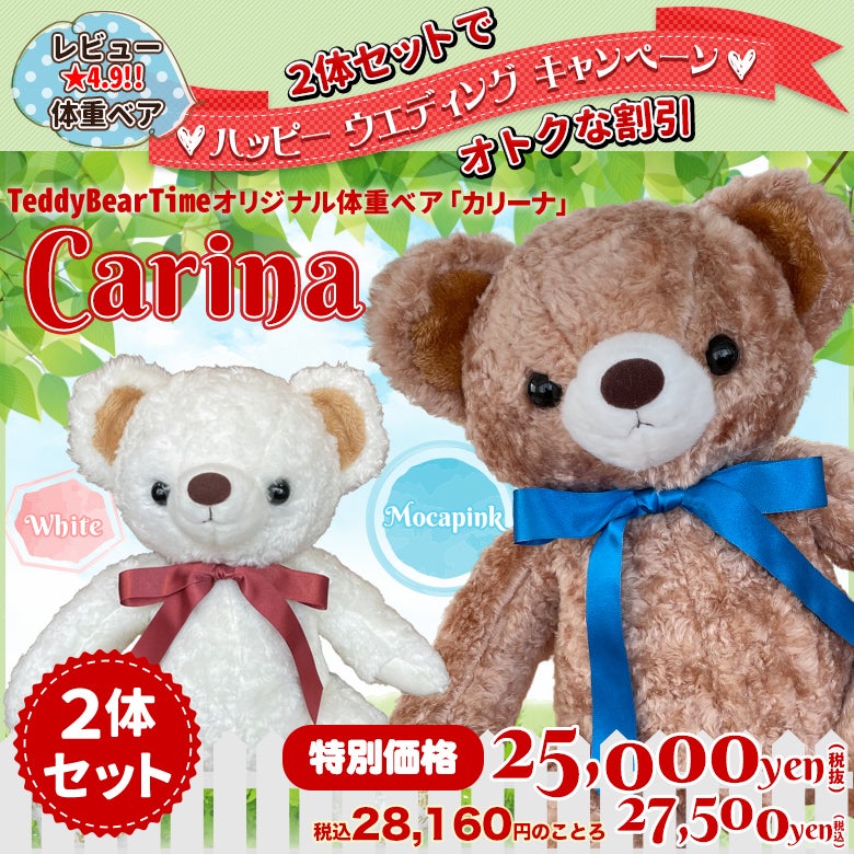 ウェイトベア「カリーナ」2体セット