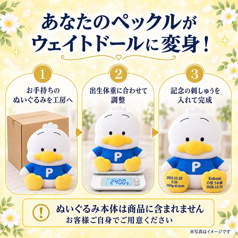 あなたのペックルがウェイトドールに変身