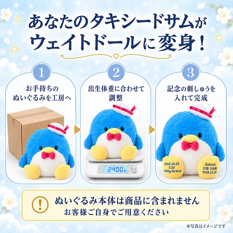 あなたのタキシードサムがウェイトドールに変身