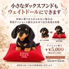 小さなダックスフンドもウェイトドールにできます