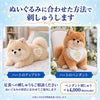 ポメラニアンのウェイトドール ぬいぐるみに合わせた方法で刺しゅうします