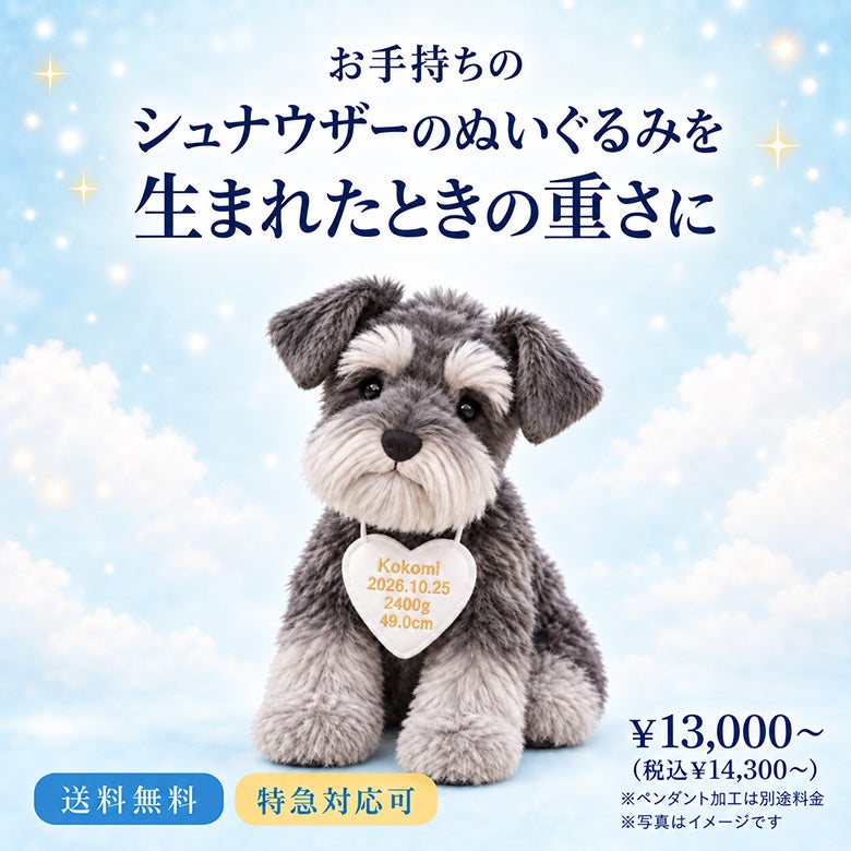 シュナウザーのウェイトドール