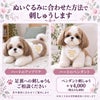 シーズーのウェイトドール ぬいぐるみに合わせた方法で刺しゅうします