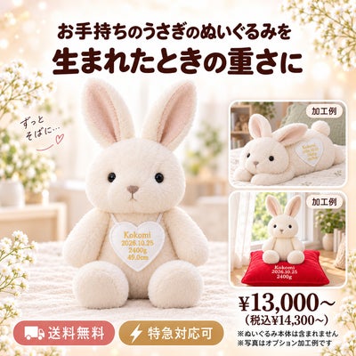うさぎのウェイトドール