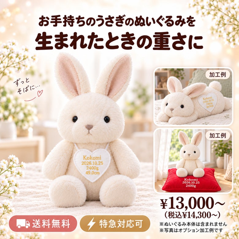 うさぎのウェイトドール