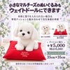 小さなマルチーズもウェイトドールにできます